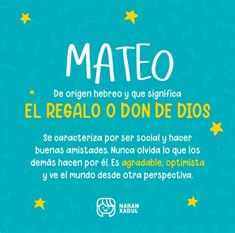 qué significa mateo